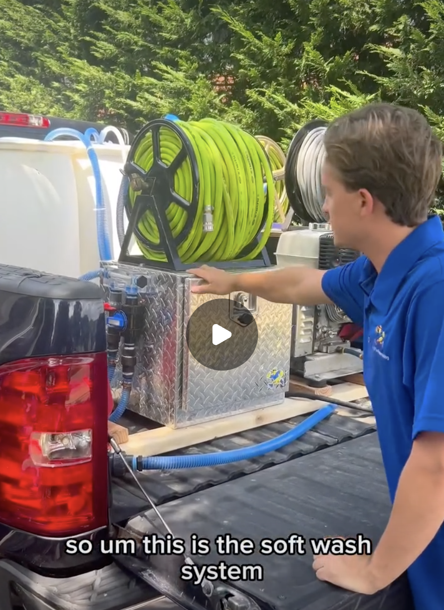 Our new work truck and soft wash system — Clean N' Go Power Washing